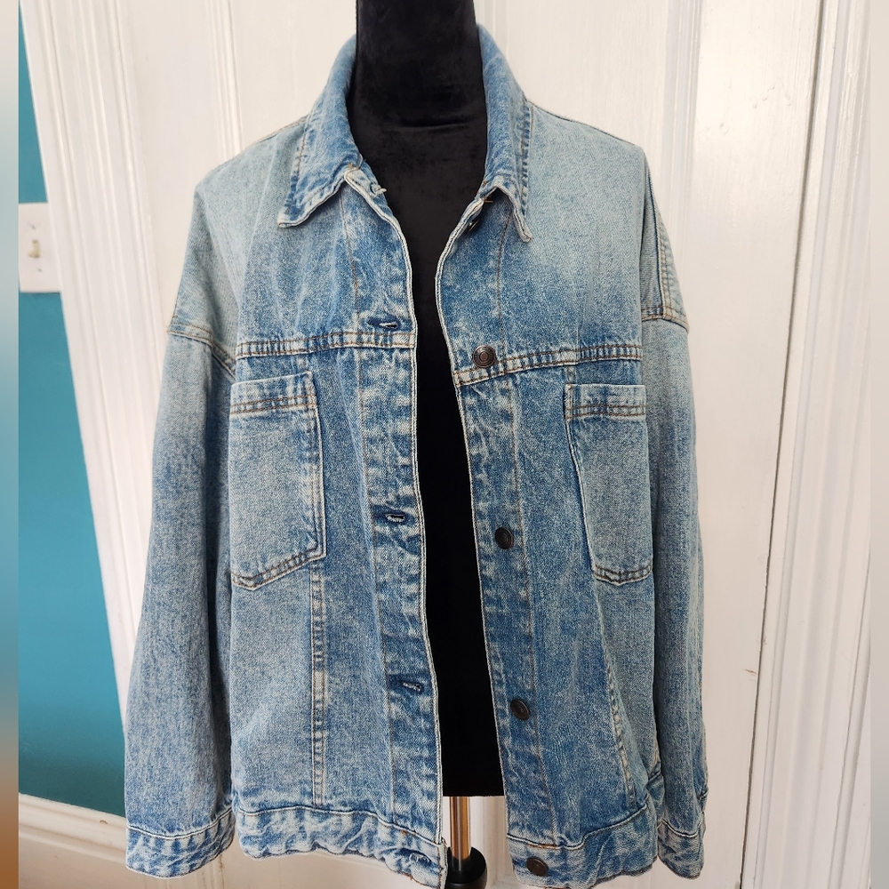 NWOT We the Free Oversized Denim Jacket